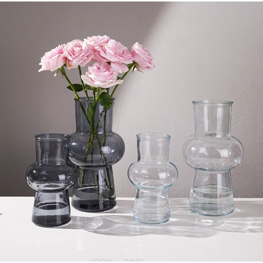 【巨路生活】飛碟造型花瓶 法式復古奶油風花瓶-細節圖3