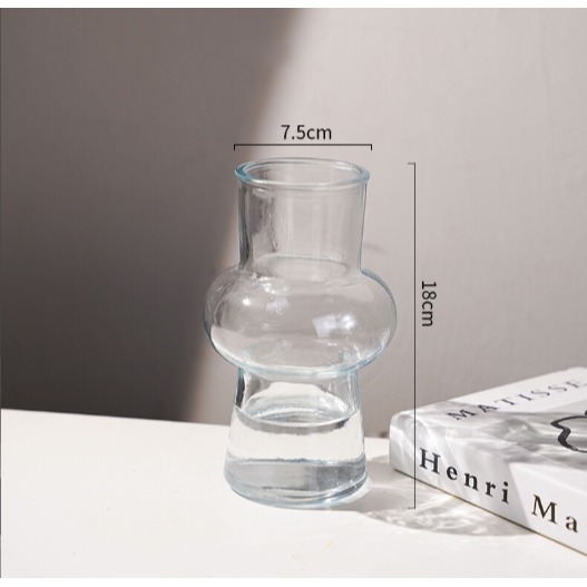 【巨路生活】飛碟造型花瓶 法式復古奶油風花瓶-規格圖7