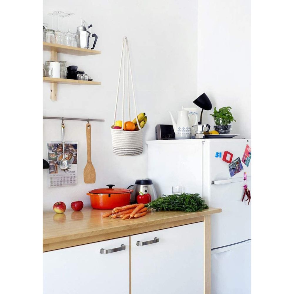 【巨路生活】花盆吊籃  麻繩吊籃  懸吊花盆綠植盆栽 植物花吊籃-細節圖5