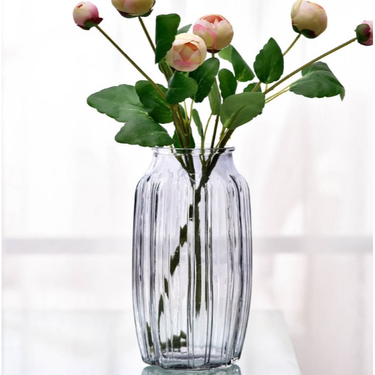 【巨路生活】 多角造型花瓶|花器  花瓶凹槽線條光影更豐富-細節圖3