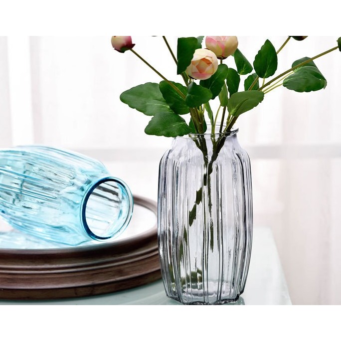 【巨路生活】 多角造型花瓶|花器  花瓶凹槽線條光影更豐富-細節圖5