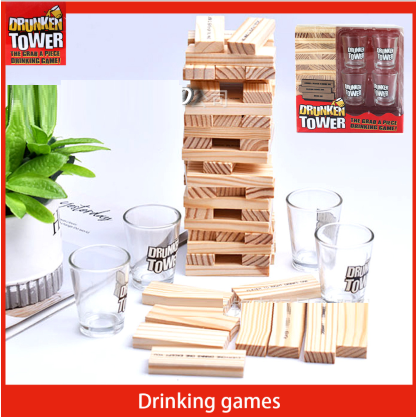 【巨路生活】drunken tower積木益智遊戲 疊疊樂酒杯套裝-細節圖3