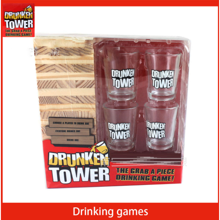 【巨路生活】drunken tower積木益智遊戲 疊疊樂酒杯套裝-細節圖8