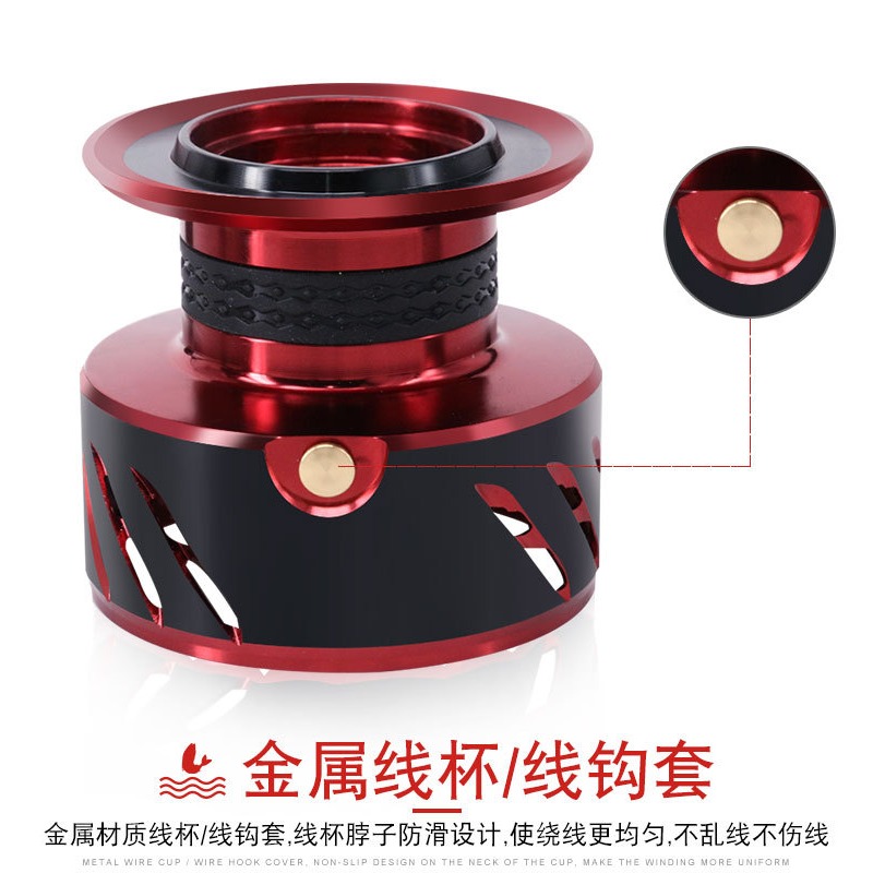 路亞天堂 SK全金属斜口線杯紡車捲線器 路亞 軟蟲 鐵板 VIB-細節圖8