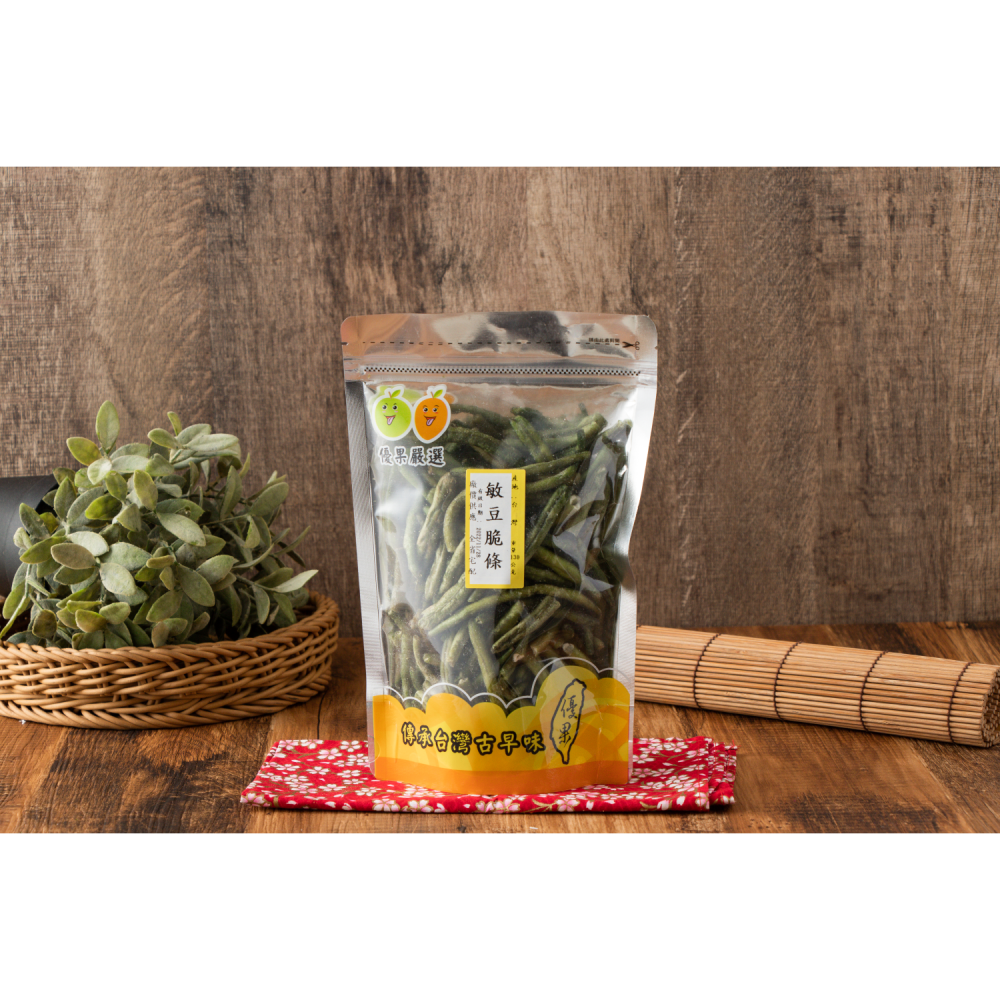 {優果古早味蜜餞} 綜合蔬果片 敏豆脆條 波羅蜜脆片 秋葵脆片 紅蘿蔔  蔬果片-細節圖4