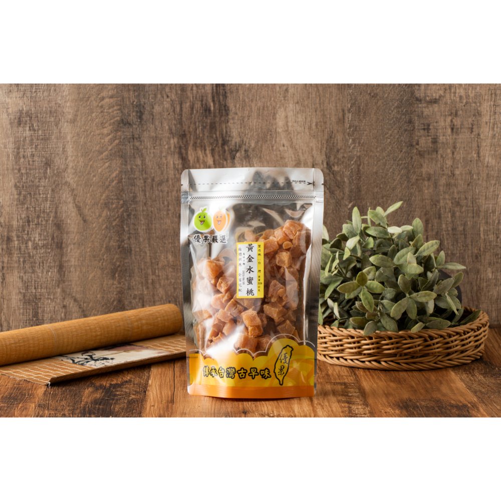 {優果古早味蜜餞}相思桃乾 水蜜桃乾 水蜜桃條 黃金水蜜桃-細節圖2