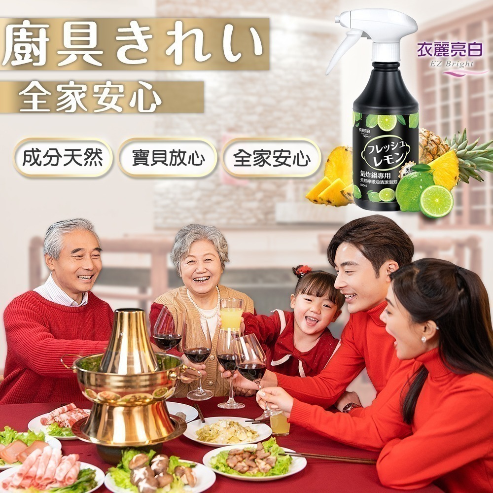 衣麗亮白 氣炸鍋天然檸檬油清潔泡泡 500ml 衣麗亮白 氣炸鍋泡泡 純天然 洗碗精 椰子油 檸檬油 清潔劑 除油劑-細節圖10