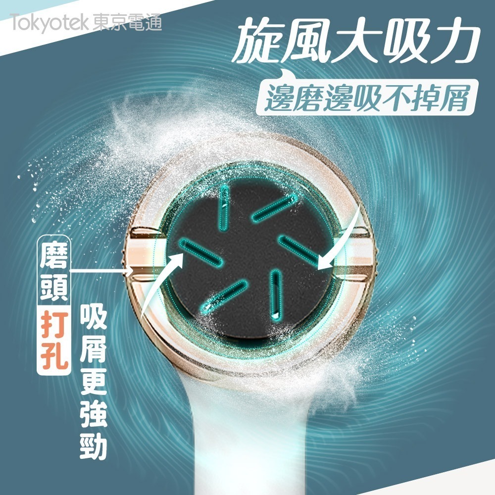東京電通 可水洗吸屑美足機 磨腳機 磨足機 自動磨腳機 修足機 手足修磨機 去腳皮機 去死皮 足部保養 除老繭 腳皮機-細節圖4
