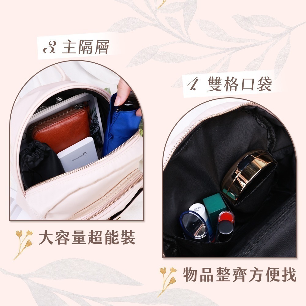 【限時購】JOJOGO 大容量迷你後背包 迷你小後背 防潑水 尼龍後背包 後背包 包包 媽媽包-細節圖4