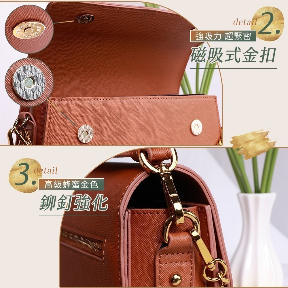 【限時購】JOJOGO 鉑金百搭造型鏈條包 鏈條包 單肩小包 方包 女用包 斜肩包 包包 斜背包-細節圖8