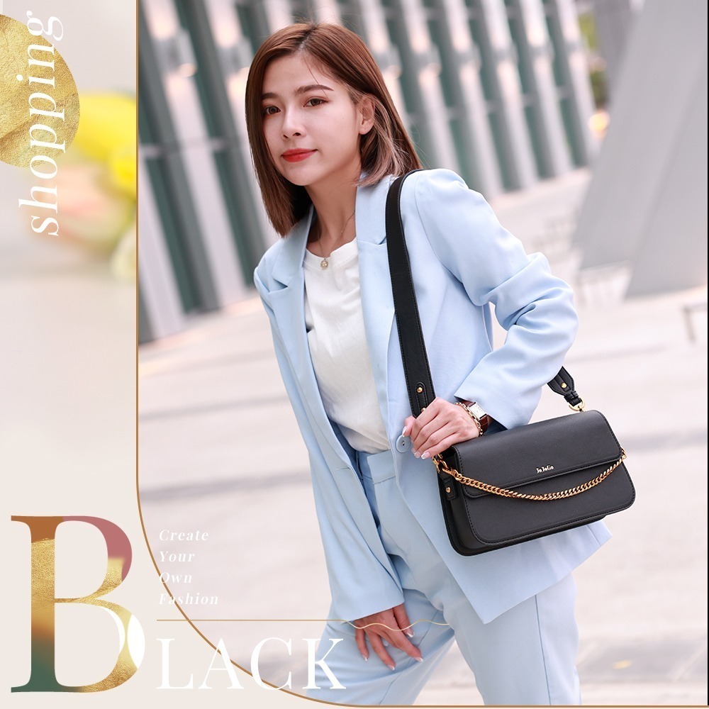 【7-ELEVEN門市團購】JOJOGO 鉑金百搭造型鏈條包 鏈條包 單肩小包 方包 女用包 斜肩包 包包 斜背包-規格圖10