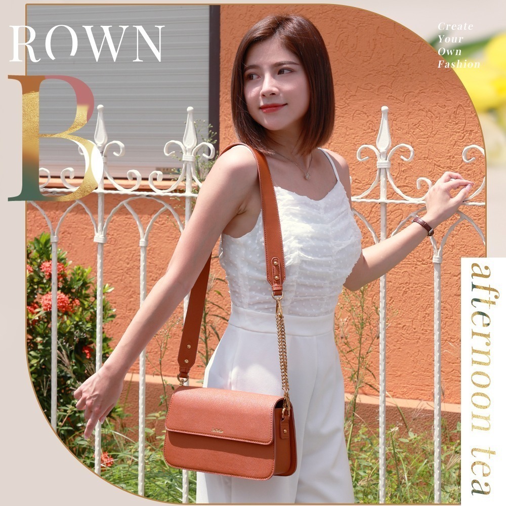 【限時購】JOJOGO 鉑金百搭造型鏈條包 鏈條包 單肩小包 方包 女用包 斜肩包 包包 斜背包-規格圖10