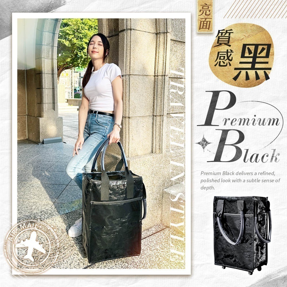 【限時購】JOJOGO 大胃王購物登機包 登機包 購物車 摺疊購物車 買菜車 拉桿行李袋 行李袋 旅行包 旅行袋-規格圖11