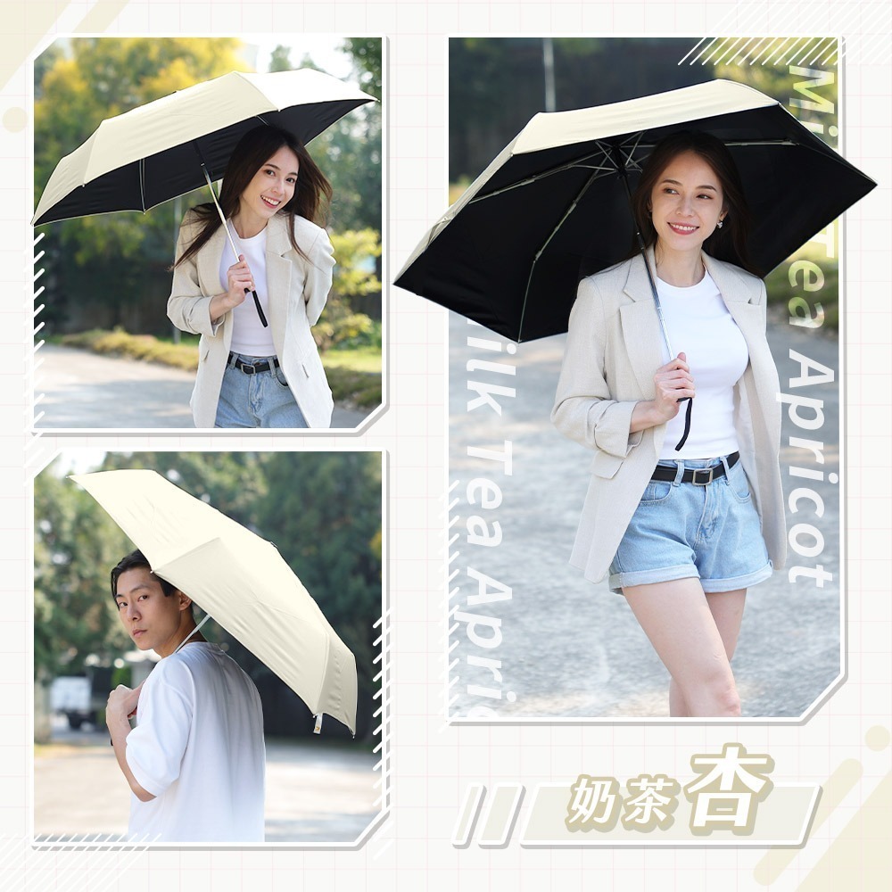 【限時購】JOJOGO 極薄自動輕羽傘 黑膠自動傘 防曬傘 遮陽傘 晴雨傘 自動傘 輕量傘-規格圖11