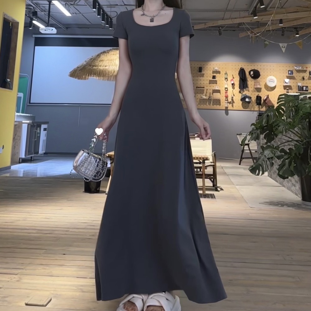 【連衣裙 洋裝】傘裙 洋裝 腰身洋裝 法式洋裝 收腰顯瘦洋裝 連身裙-細節圖5