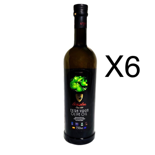 ￼西班牙 TENDRE 添得瑞 100%初榨冷壓 頂級橄欖油750ml 6瓶組 [甄品饌]