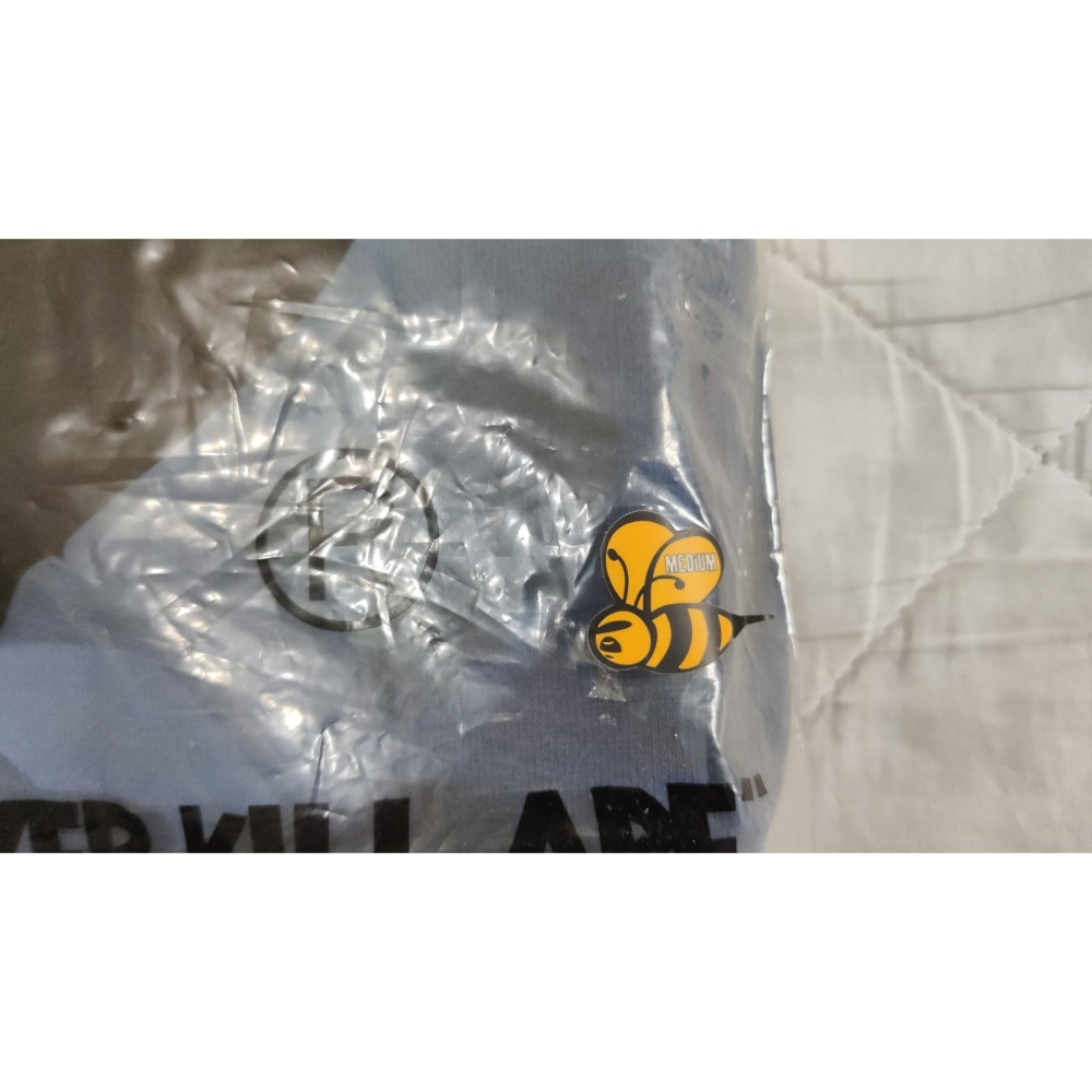 APE BAPE LOGO連帽外套 藍狼 藍迷彩 M號 正品 日本製 COLOR CAMO ZIP HOODIE-細節圖4