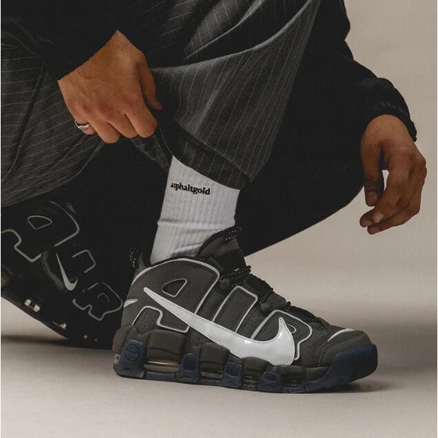 NIKE AIR more uptempo 96 ＇copy paste＇ 黑白大AIR 復刻運動鞋慢跑鞋