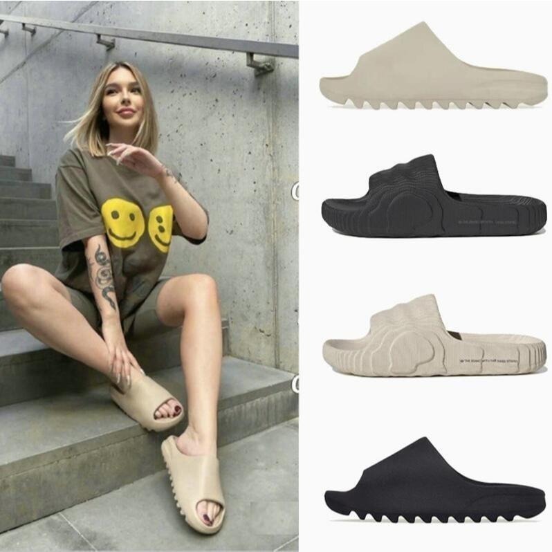 Adidas yeezy Slide 拖鞋男鞋女鞋Adilette 22 拖鞋骨白FZ5897 黑色