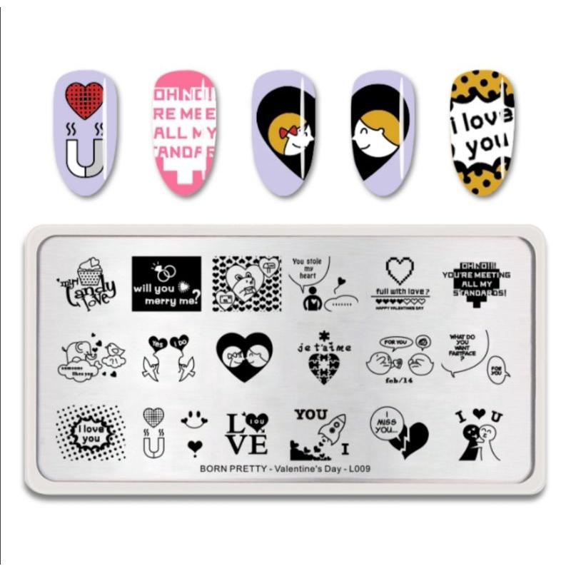 BP情人節系列美甲鋼板-細節圖3