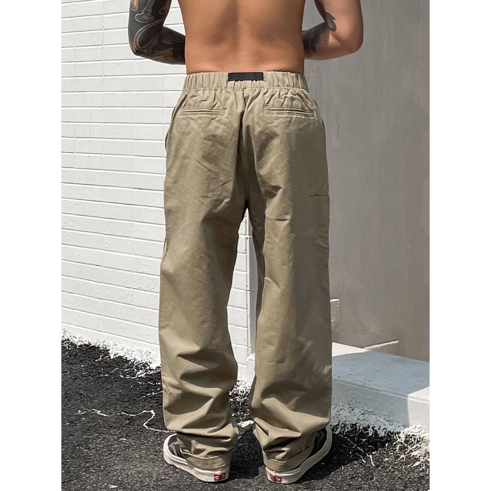 寬鬆工作褲 街頭百搭直筒褲-細節圖2