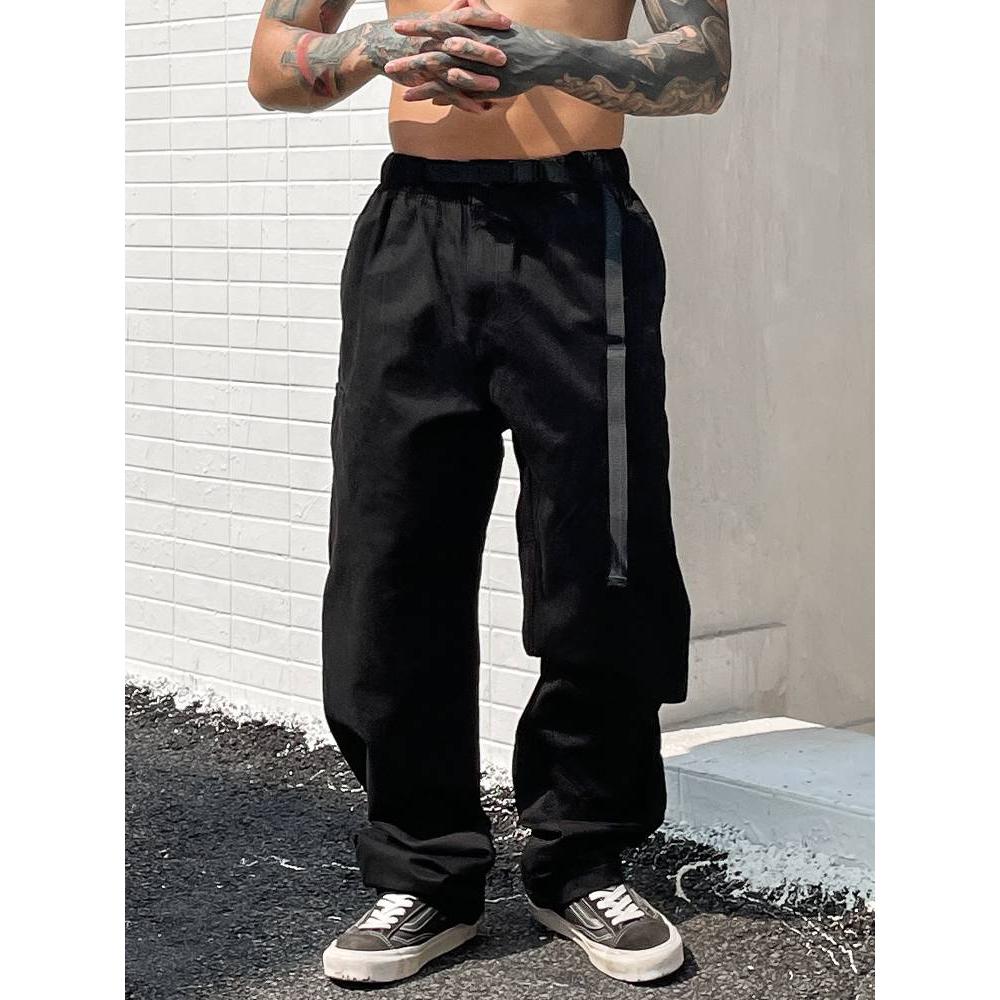 寬鬆工作褲 街頭百搭直筒褲-細節圖3