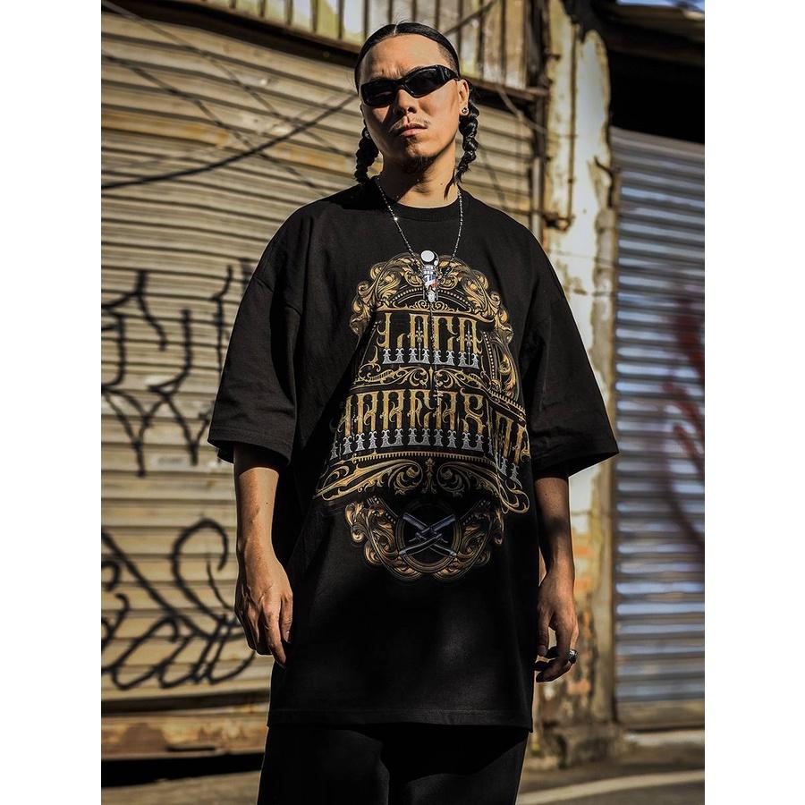 歐美嘻花字體 大碼 T-shirt-細節圖2