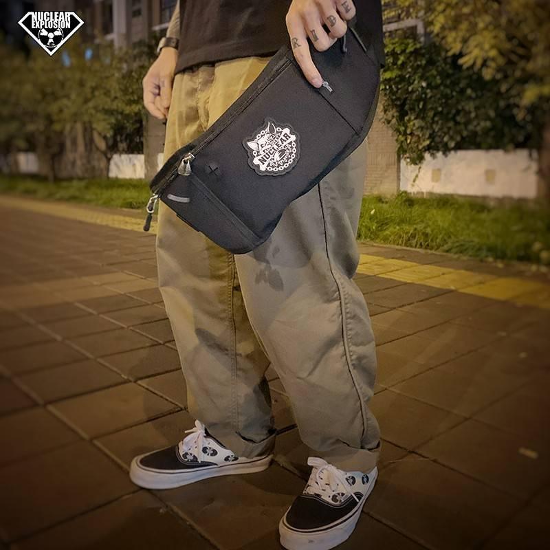 暗黑風格 騎士 胸包 腰包-細節圖3