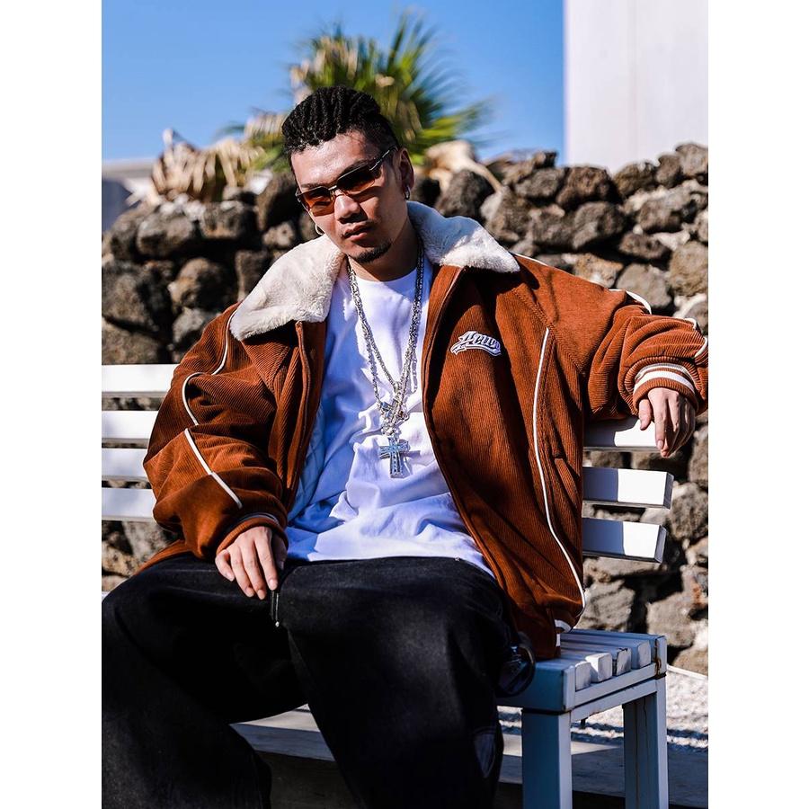 燈心絨 雙層 夾棉 種棒 飛行夾克-細節圖3