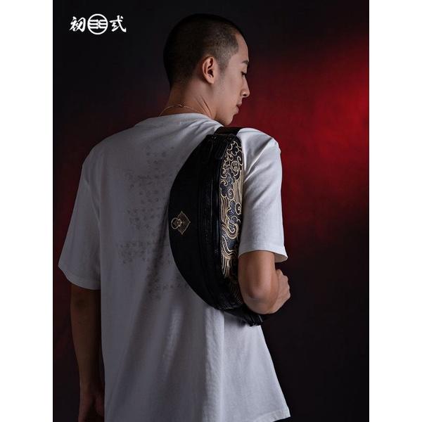 重工刺繡系列 側背腰包-細節圖4