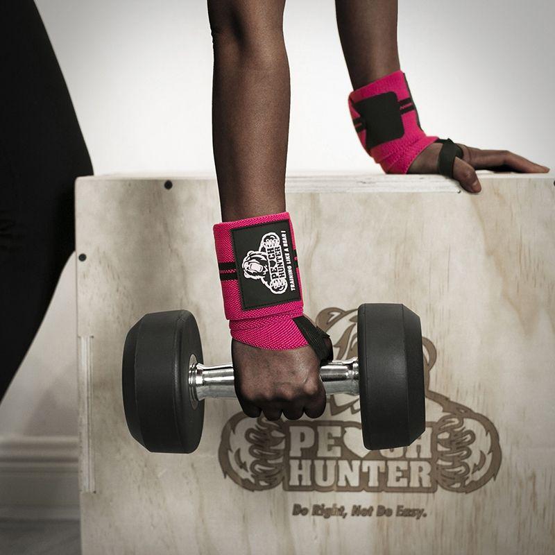 粉色手腕護腕帶 運動健身羽球加壓彈力綁帶-細節圖4