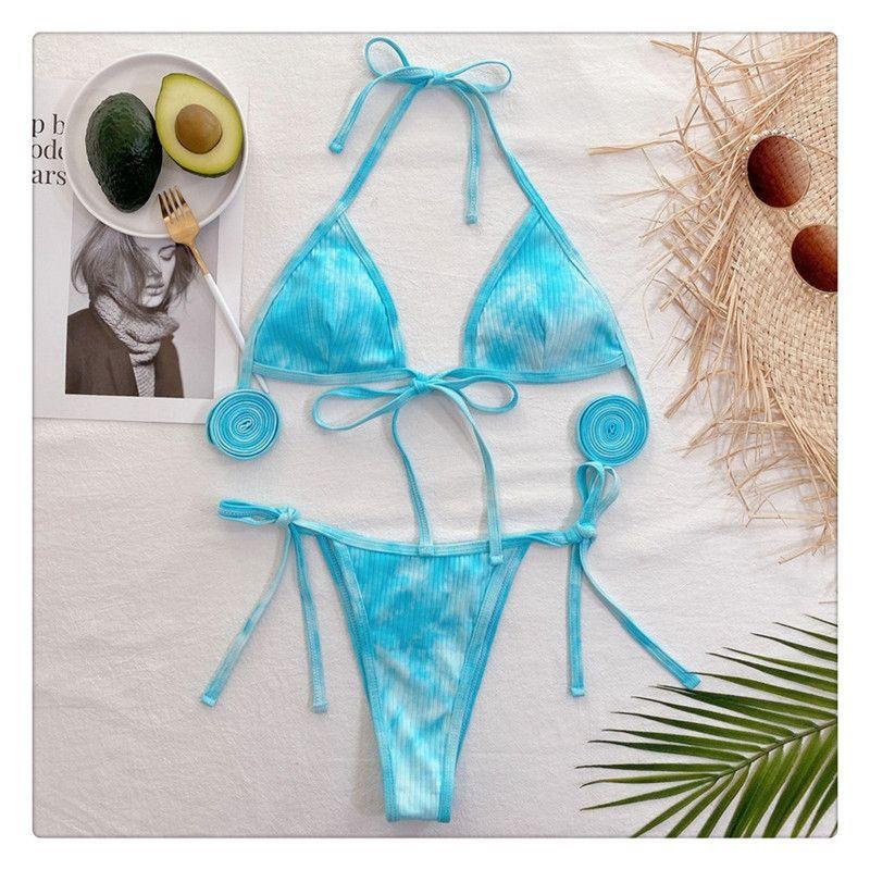 歐美熱銷性感綁帶比基尼-細節圖3