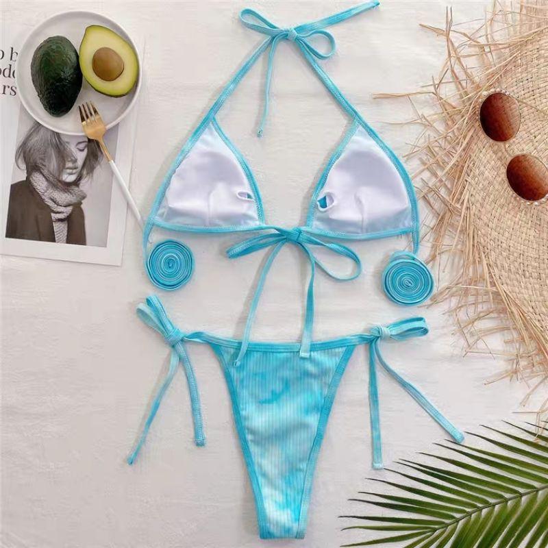 歐美熱銷性感綁帶比基尼-細節圖4