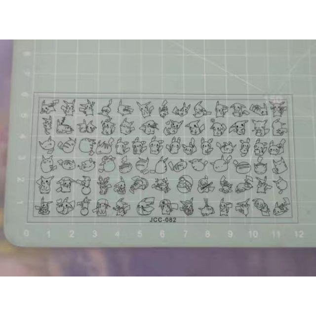 皮卡丘新款美甲轉印鋼板-細節圖2