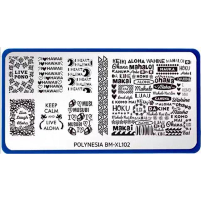 玻里尼西亞系列美甲鋼板-細節圖3