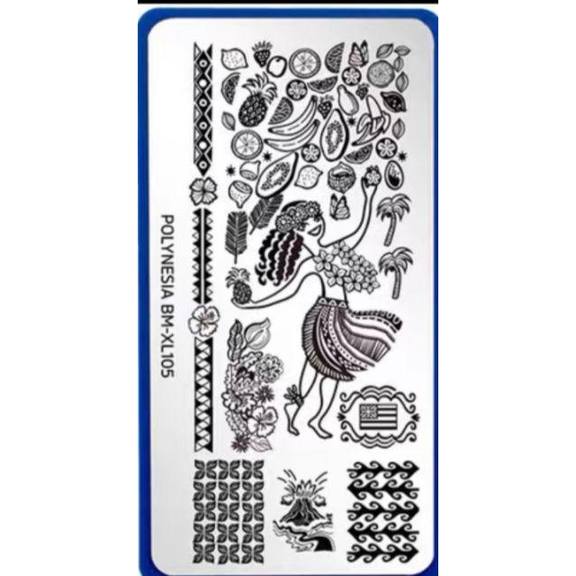 玻里尼西亞系列美甲鋼板-細節圖6