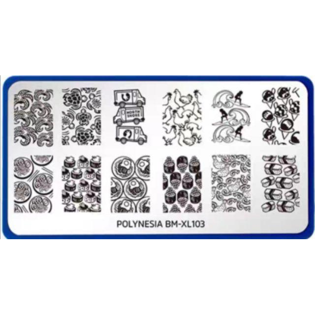 玻里尼西亞系列美甲鋼板-細節圖7