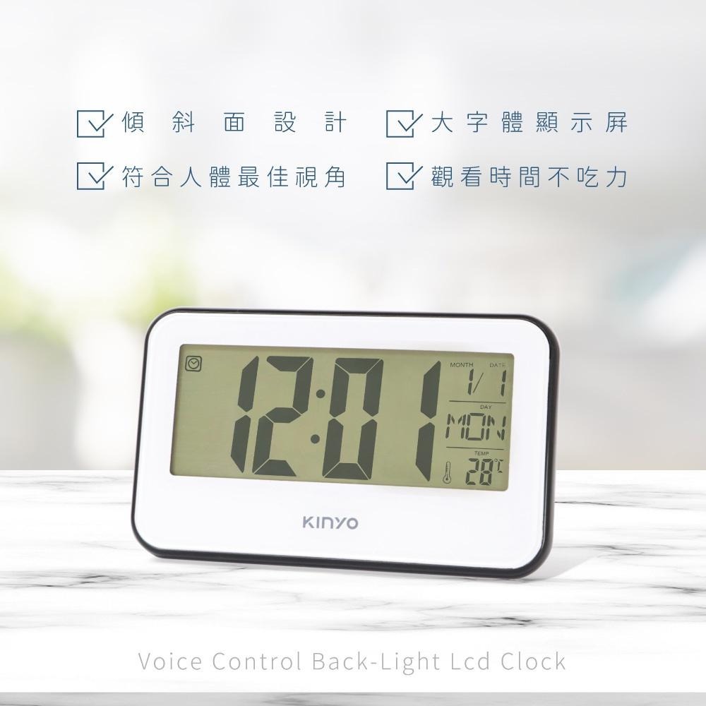 【現貨附發票】KINYO 耐嘉 大字幕多功能電子鐘 倒數計時器溫度計萬年曆時鐘鬧鐘 1入 TD-394-細節圖8