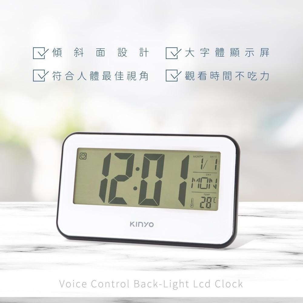 【現貨附發票】KINYO 耐嘉 大字幕多功能電子鐘 倒數計時器溫度計萬年曆時鐘鬧鐘 1入 TD-394-細節圖8