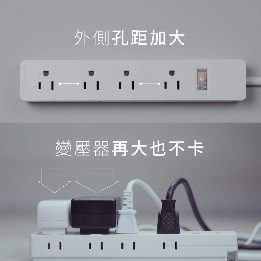 【現貨附發票】KINYO 耐嘉 3P+2P防雷1開8插延長線 NSD-3186 NSD-3189 NSD-31812-細節圖4