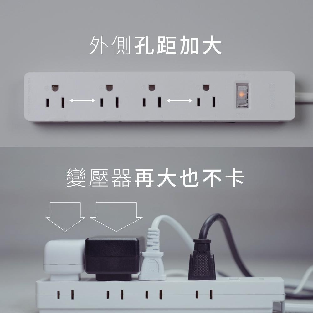 【現貨附發票】KINYO 耐嘉 3P+2P防雷1開8插延長線 NSD-3186 NSD-3189 NSD-31812-細節圖4