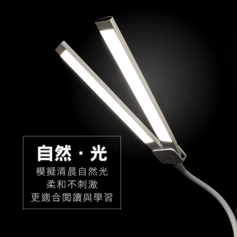 【現貨附發票】KINYO 耐嘉 觸控親子共讀LED夾燈 LED檯燈 照明燈 露營燈 1入 PLED-4195-細節圖4