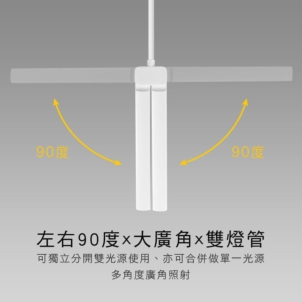 【現貨附發票】KINYO 耐嘉 觸控親子共讀LED夾燈 LED檯燈 照明燈 露營燈 1入 PLED-4195-細節圖6