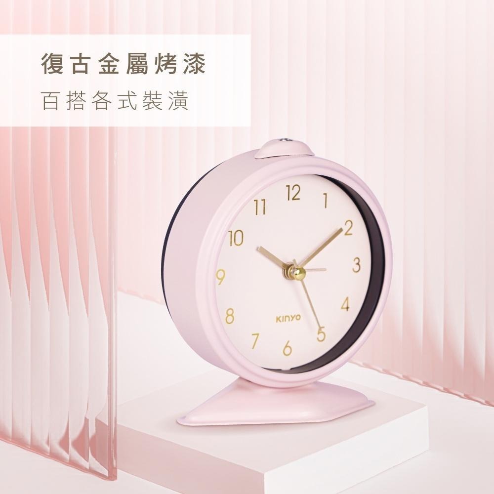 【現貨附發票】KINYO 耐嘉 復古歐風造型靜音鬧鐘 1入 ACK-7114-細節圖2