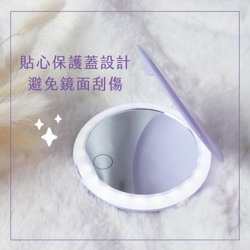 【現貨附發票】KINYO 耐嘉 LED隨身輕巧小圓鏡 化妝鏡 粉餅鏡 摺疊鏡 1入 BM-060-細節圖7