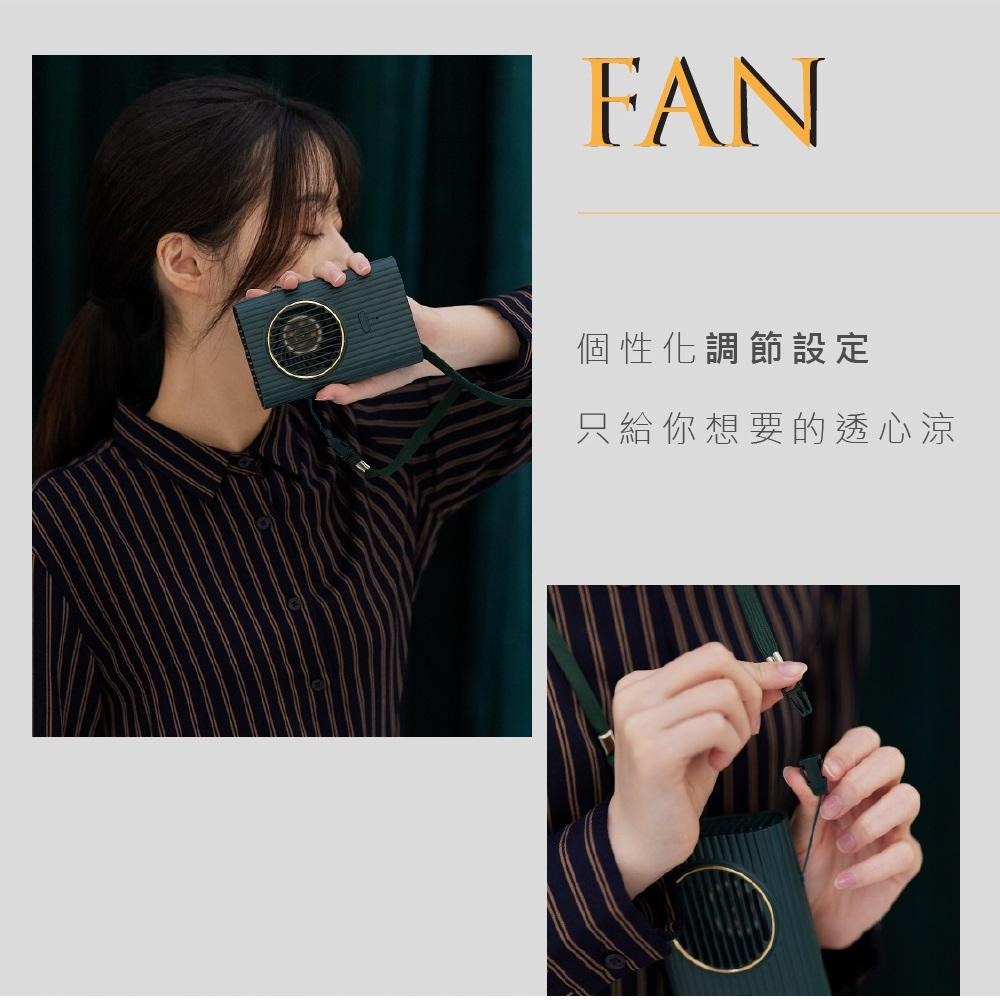 【現貨附發票】KINYO 耐嘉 USB充電式復刻3用輕巧掛脖風扇 頸掛USB風扇 隨身風扇 行動風扇 1入 UF-176-細節圖3