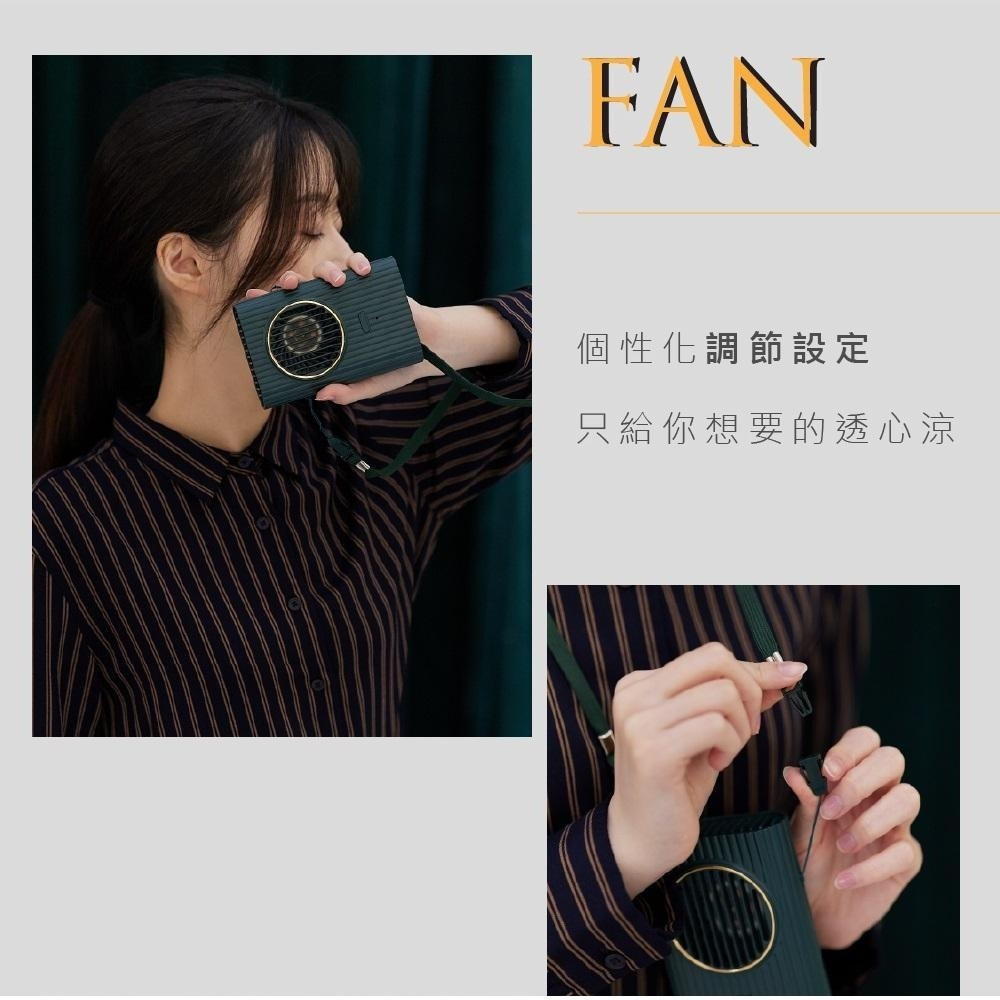 【現貨附發票】KINYO 耐嘉 USB充電式復刻3用輕巧掛脖風扇 頸掛USB風扇 隨身風扇 行動風扇 1入 UF-176-細節圖3