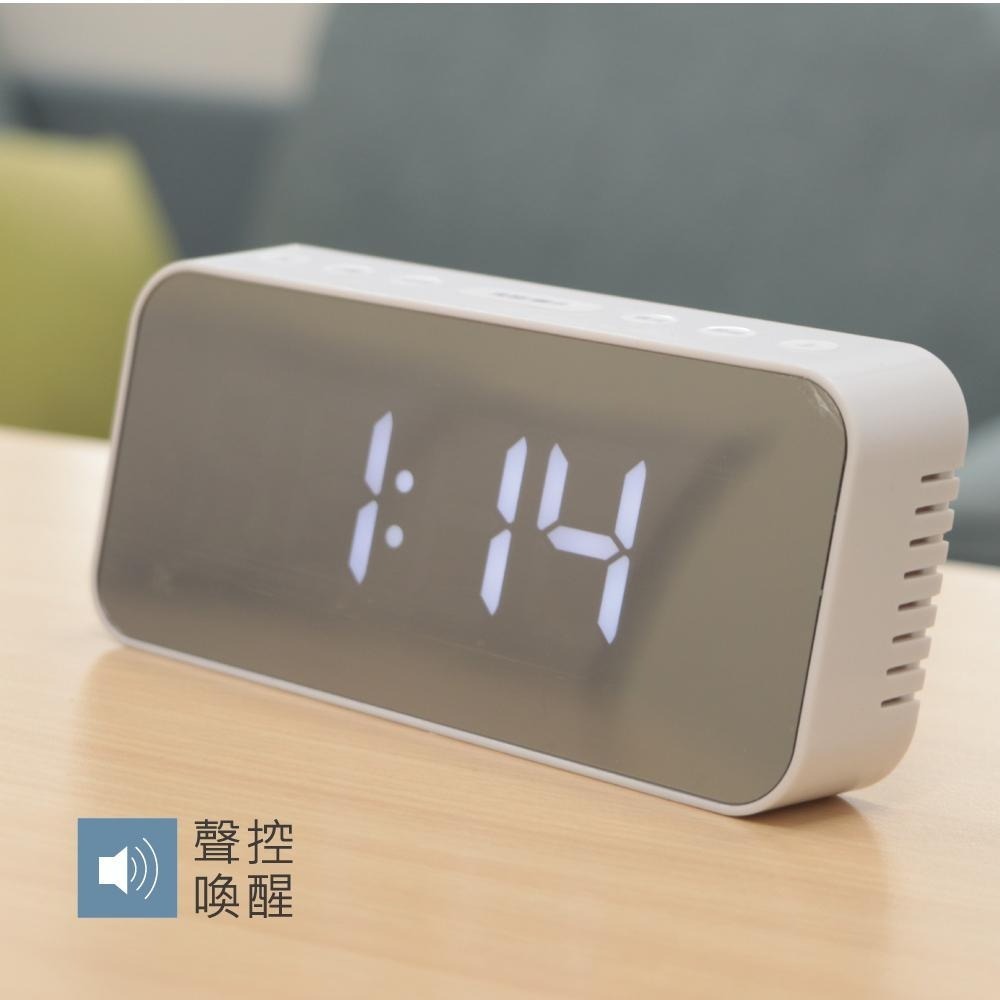 【現貨附發票】KINYO 耐嘉 多功能時尚鏡面電子鐘 鬧鐘 1入 TD-393-細節圖2
