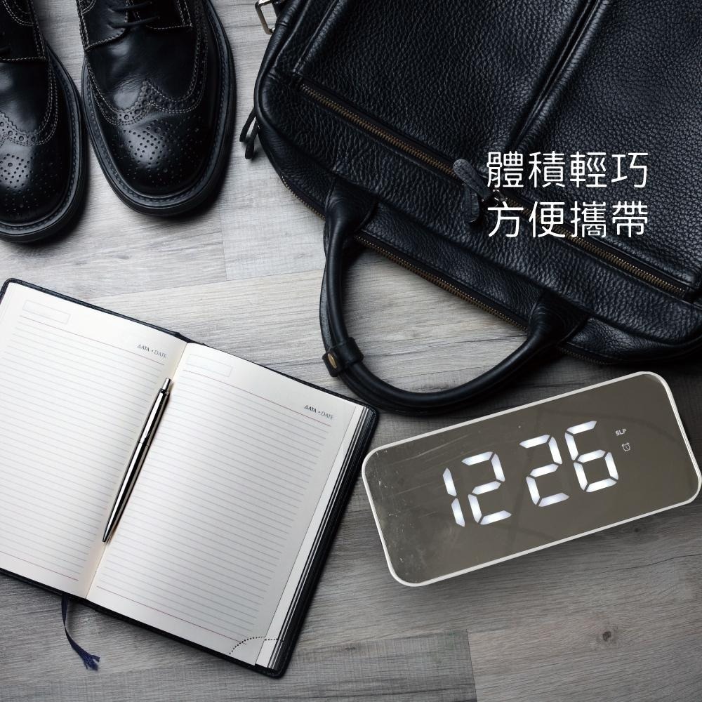 【現貨附發票】KINYO 耐嘉 多功能時尚鏡面電子鐘 鬧鐘 1入 TD-393-細節圖7