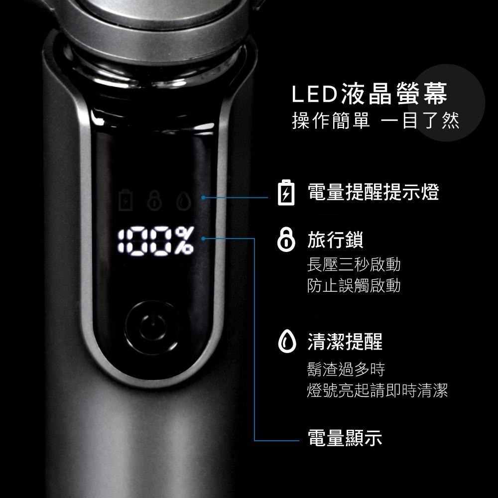 【現貨附發票】KINYO 耐嘉 三刀頭極速快充水洗刮鬍刀 電鬍刀 1入 KS-507-細節圖5